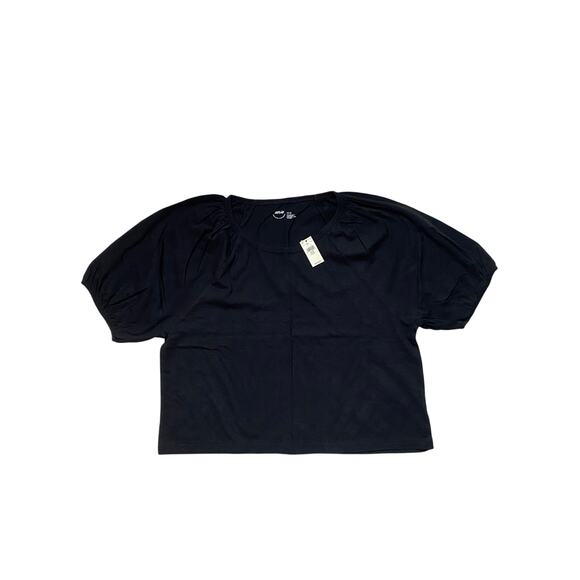 Aerie Bubble Sleeve T-Shirt Black - Picture 8 of 8